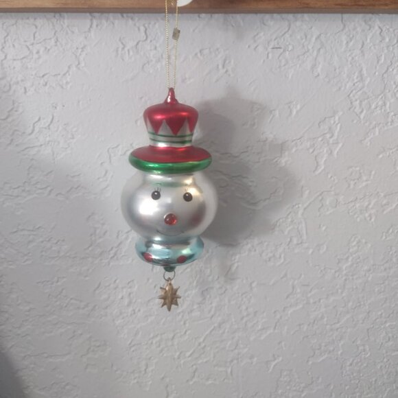 Department 56 Other - Department 56, Snowman finial Ornament,  Discountinued, New with tags